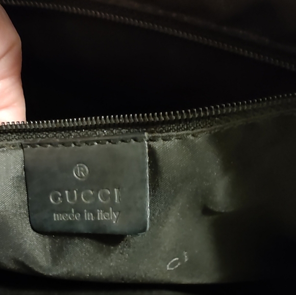 Black Gucci Leather Tote Bag with Bamboo Handles - Picture 10 of 10